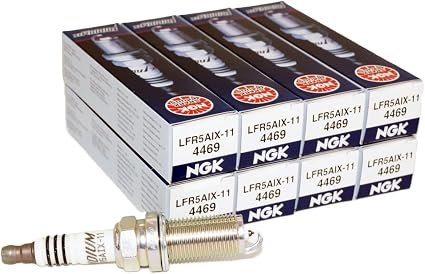 NGK LFR5AIX-11 Iridium IX Spark Plug (4469), 8-Pack