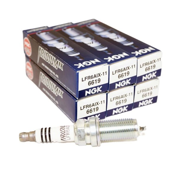 NGK Iridium Spark Plug LFR6AIX-11 (6619), 6-Pack