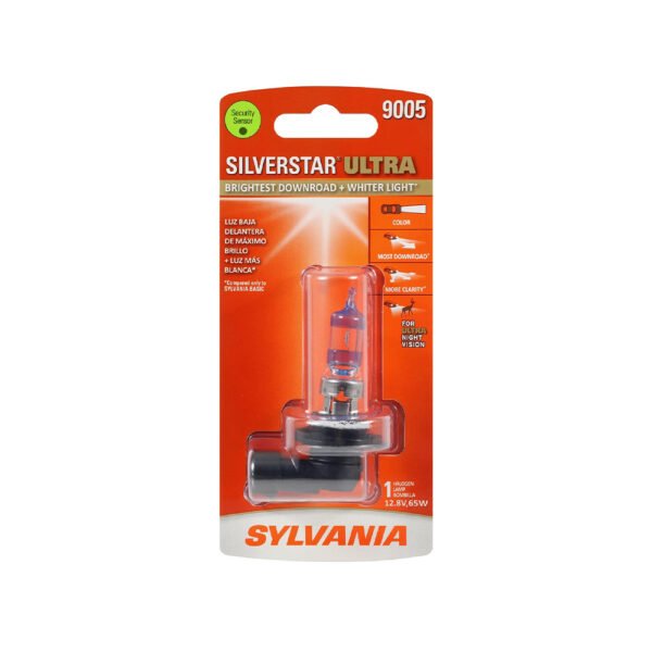 SYLVANIA 9005 SilverStar Ultra Halogen Headlight Bulb, 1 Bulb