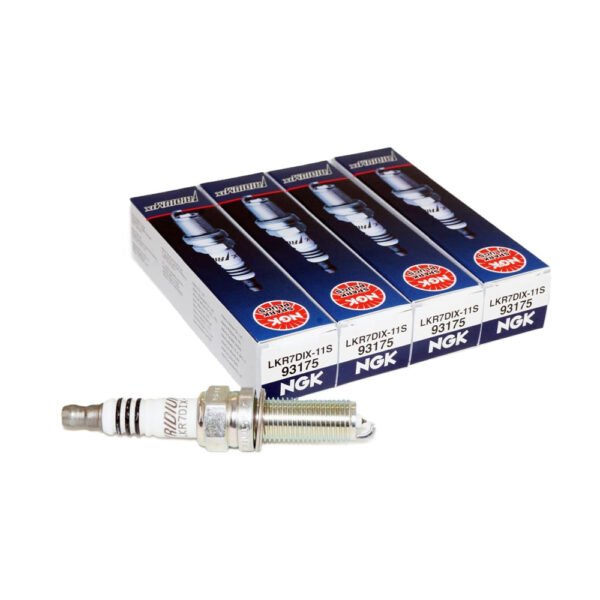 NGK LKR7DIX-11S Iridium IX Spark Plug (93175), 4-Pack